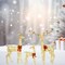 Christmas Yard Reindeer Set with Prelit Iridescent PVC Body Design 52"+46"+29"